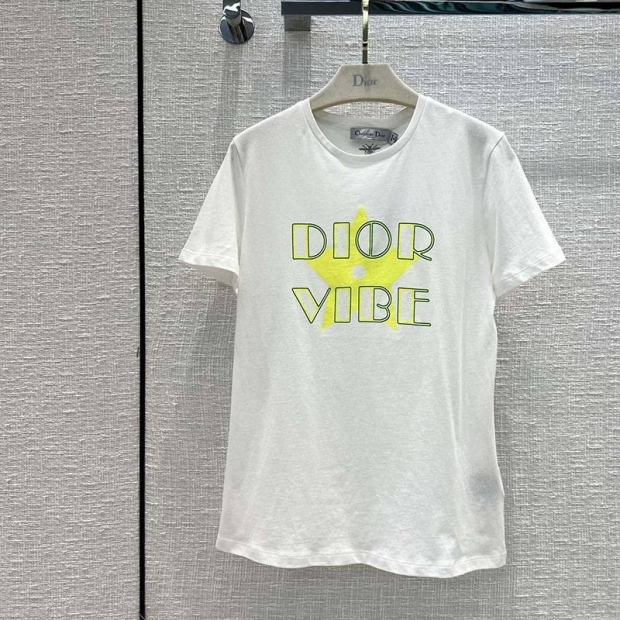 最安値挑戦ディオール VIBE Tシャツ 偽物 コットンジャージー & リネン dei13685