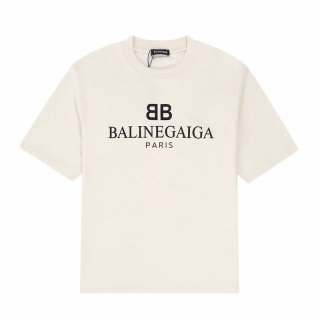 《大人気》【バレンシアガ】ロゴ入りコットンTシャツ 偽物 bas86081