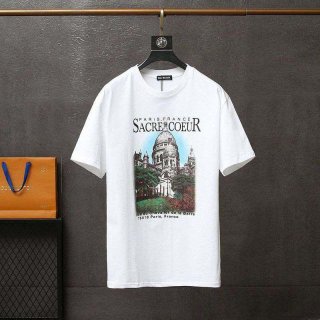 一目惚れバレンシアガ クルーネック Tシャツ 偽物 SACRE COEUR ホワイト baz66910