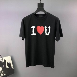 世界中で大人気バレンシアガ I LOVE U Tシャツ コピー ブラック baf87726