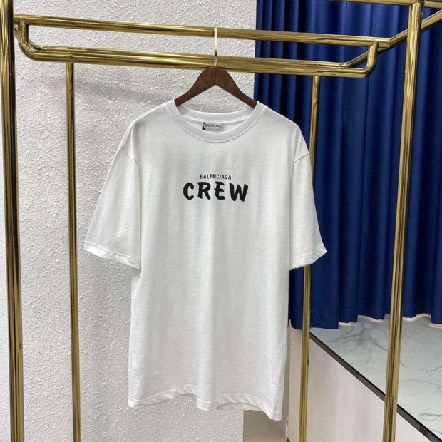 大人気！バレンシアガ CREWロゴ Tシャツ コピー ホワイト baa41967