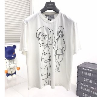 人気急上昇ロエベ×千と千尋の神隠し 偽物 千尋 エンブロイダリー Tシャツ (コットン) S928Y22X03