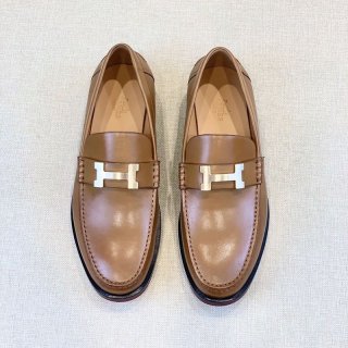 【人気】エルメス Paris パリ "H" ロゴ ローファー スーパーコピー ery72137