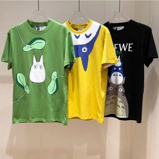 一目惚れ可愛い ロエベ トトロ tシャツ コピー コラボ コットン lou25310