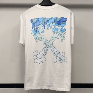 完売必至 OFF WHITE Tシャツ 偽物 スプレー カラバッジョ スリムフィット off48995