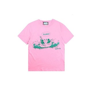 セール新作 グッチ コットン Tシャツ 偽物 半袖 ロゴ gub08445