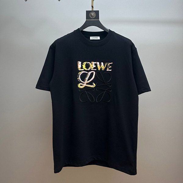 絶対欲しい！ロエベ コットン アナグラム 半袖 Tシャツ loc41817