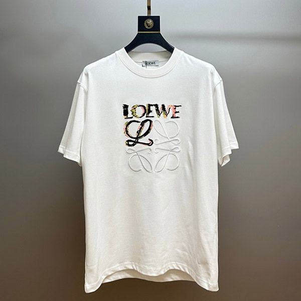 ロエベ コットン アナグラム 半袖 Tシャツ 偽物 loj62875