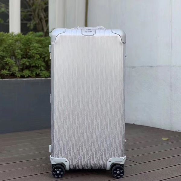 ディオール×RIMOWA 偽物 トランク キャリーケースブルー 33 インチ dez10381